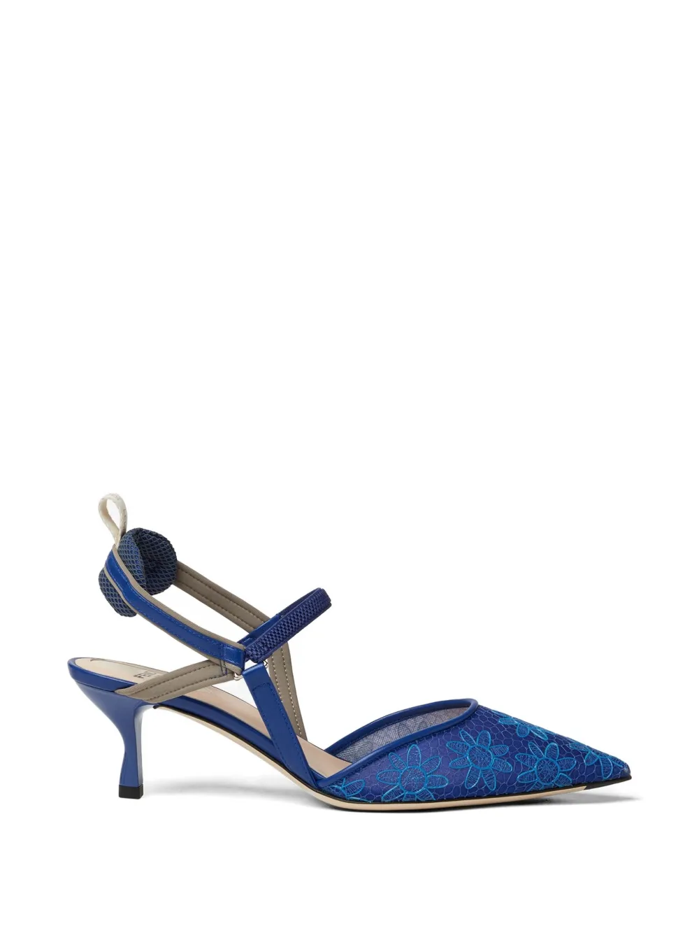 FENDI Colibrì Lite floral pumps - Blu