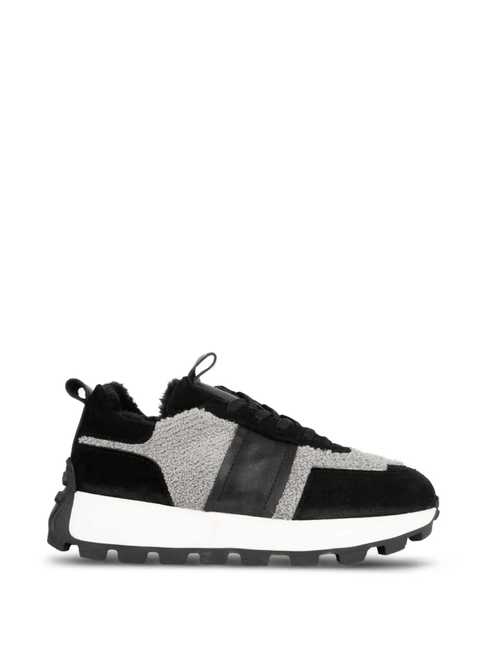 SERGIO MORETTI FIRENZE Sneakers met lammy vlakken Zwart
