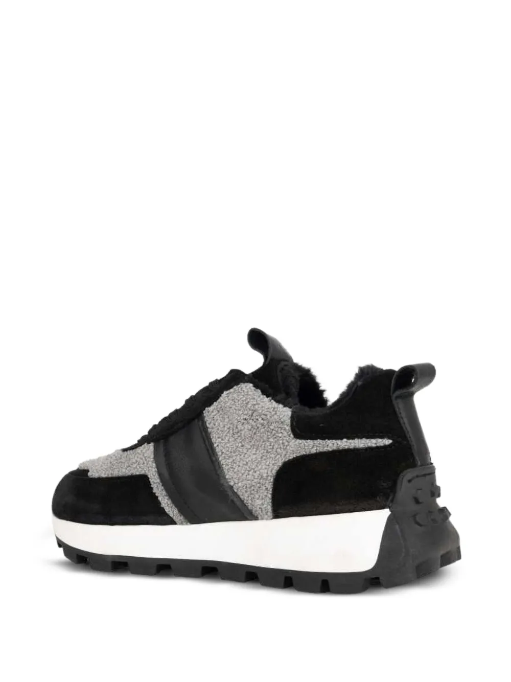 SERGIO MORETTI FIRENZE Sneakers met lammy vlakken Zwart