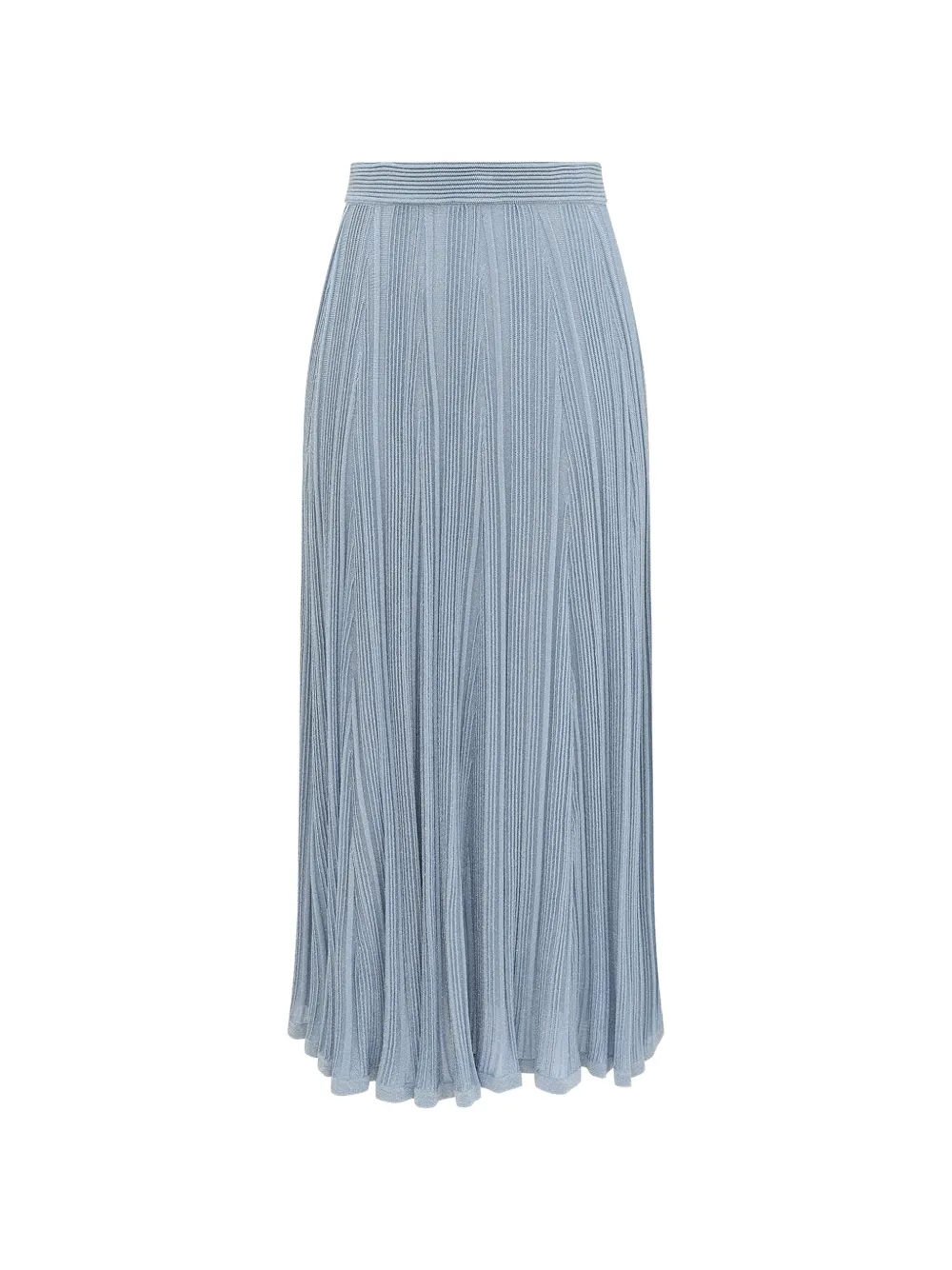 ZIMMERMANN Aster metallic-knit skirt - Blu