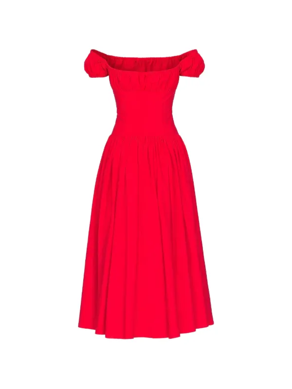 caroline constas off the shoulder dress PALMER OFF SHOULDER MAXI DRESS
