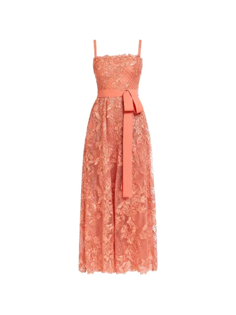 Elie Saab lace-embroidered tulle dress