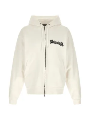 Balenciaga ジップアップ パーカー | ホワイト | FARFETCH JP