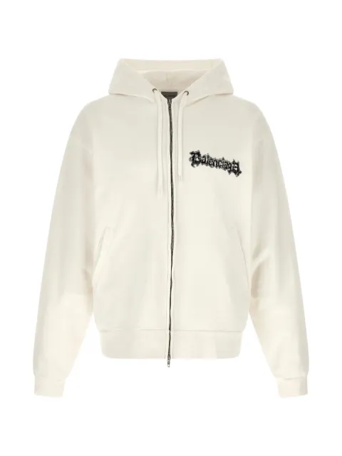 Balenciaga graphic-print zip-up hoodie