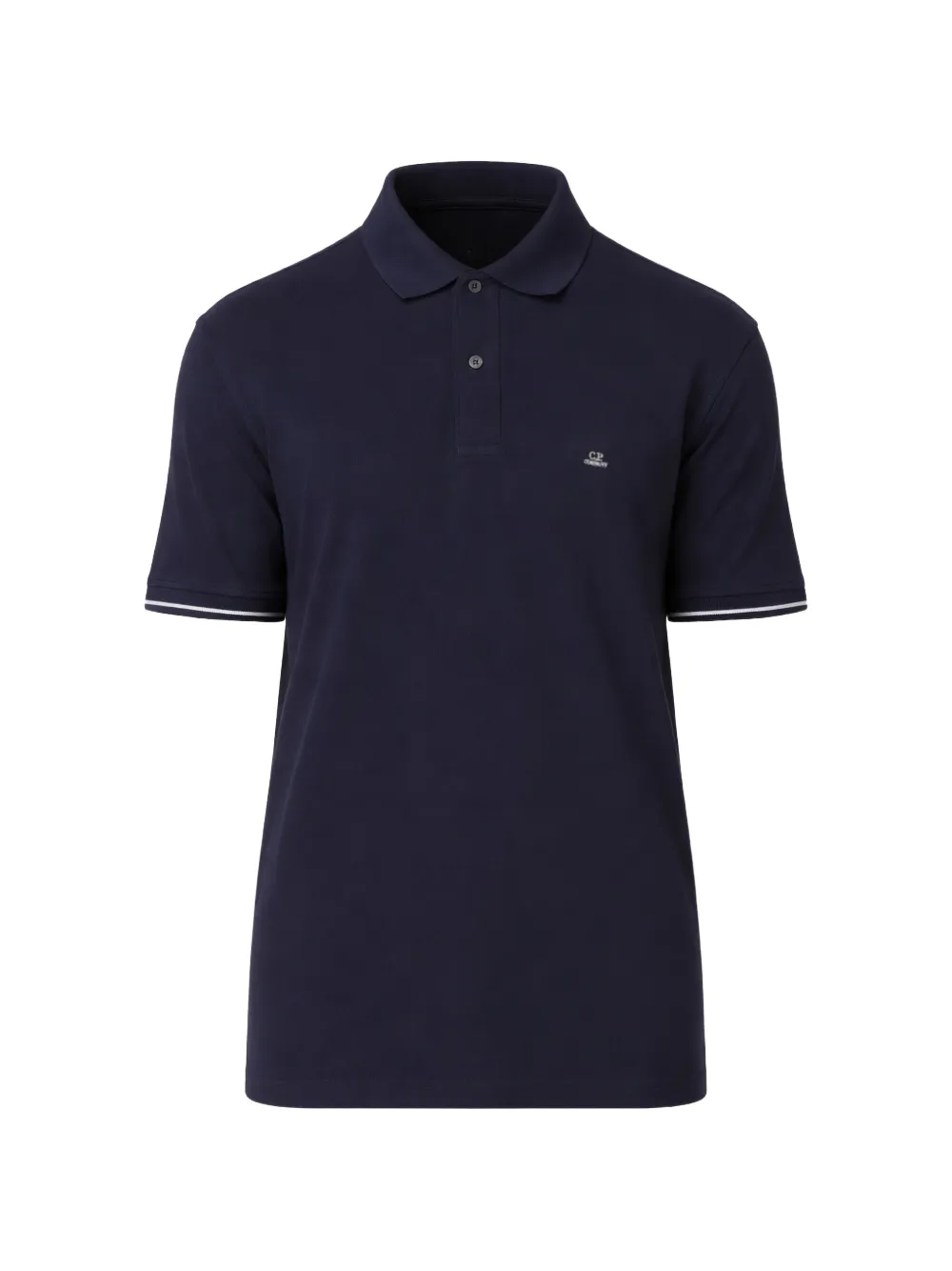 C.P. Company logo-patch polo shirt - Blu