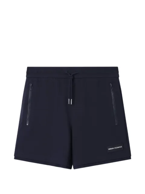 Armani Exchange logo-patch drawstring shorts