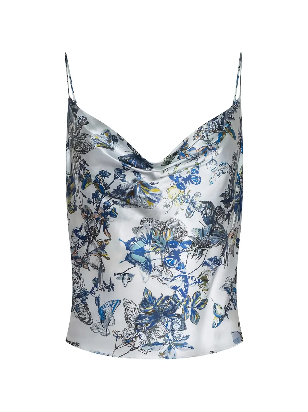 L'Agence Calista butterfly-print camisole - Bianco