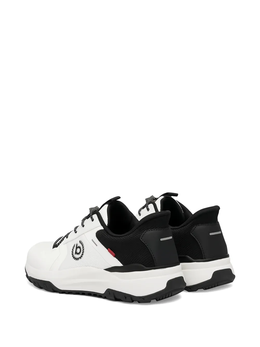 Bugatti Sneakers met vlakken en houtje-touwtje sluiting Wit