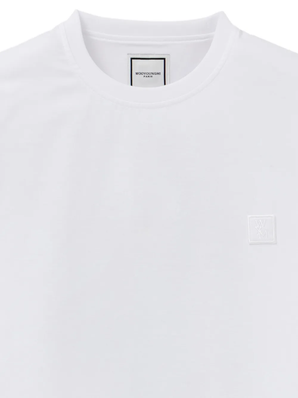 Wooyoungmi T-shirt met logopatch Wit