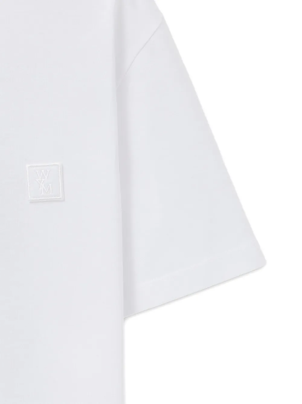 Wooyoungmi T-shirt met logopatch Wit
