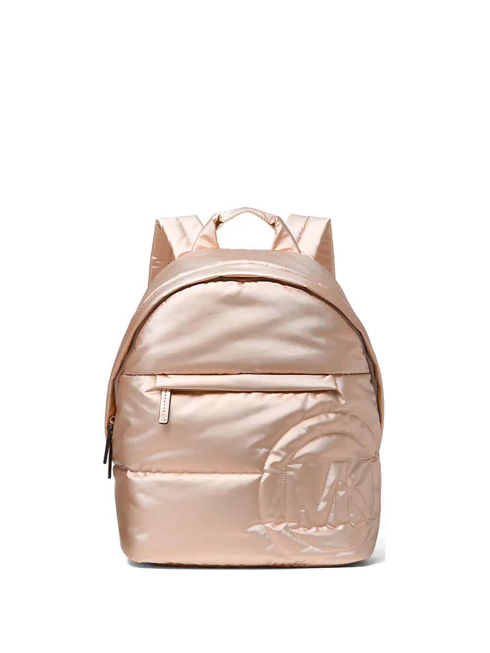 Michael Kors Rae medium quilted metallic backpack - Toni neutri