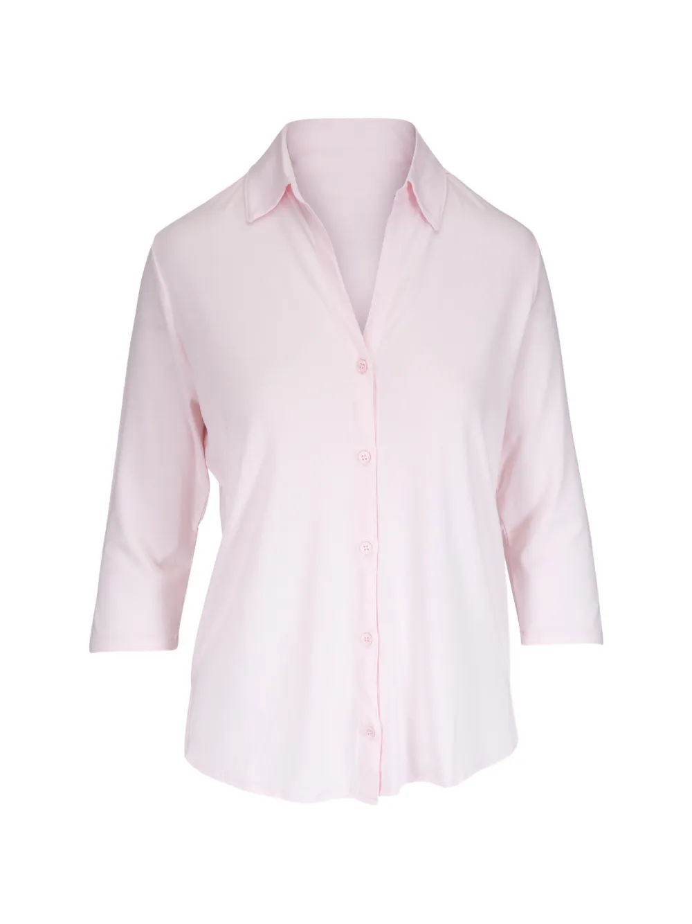 Majestic Filatures three-quarter sleeve shirt - Rosa