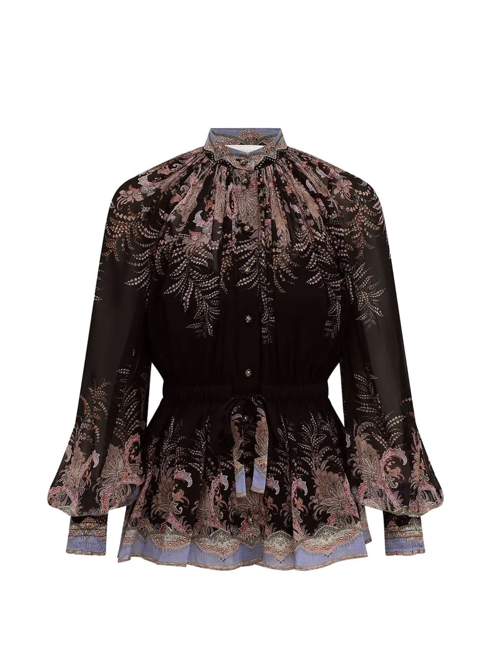 ZIMMERMANN Blusa Alchemy a fiori - Nero