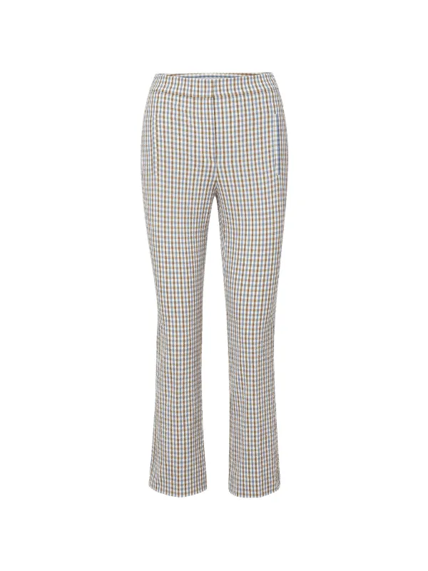 Veronica Beard Arte Flared Trousers in White