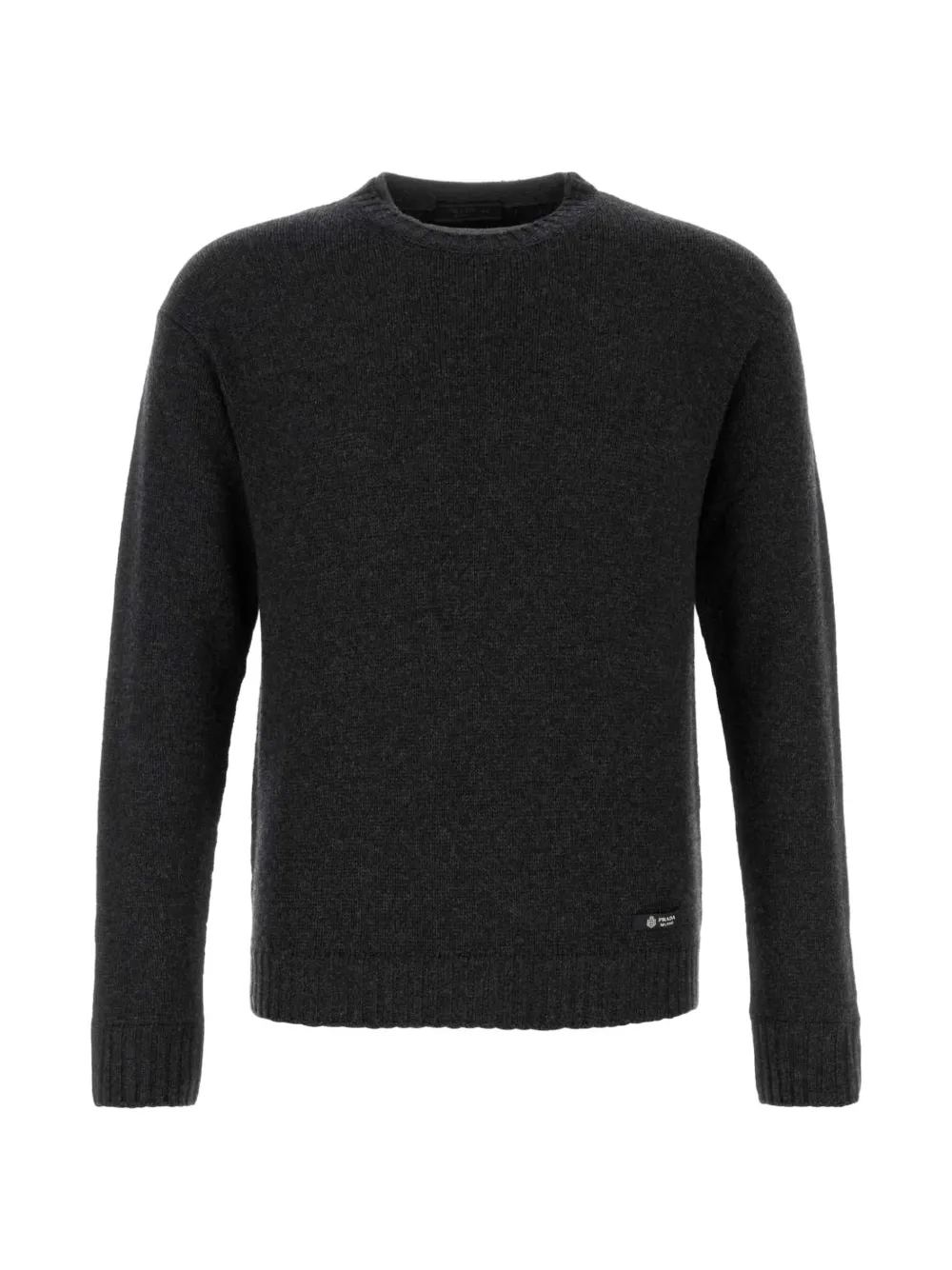 Prada ribbed-trim sweater - Grau