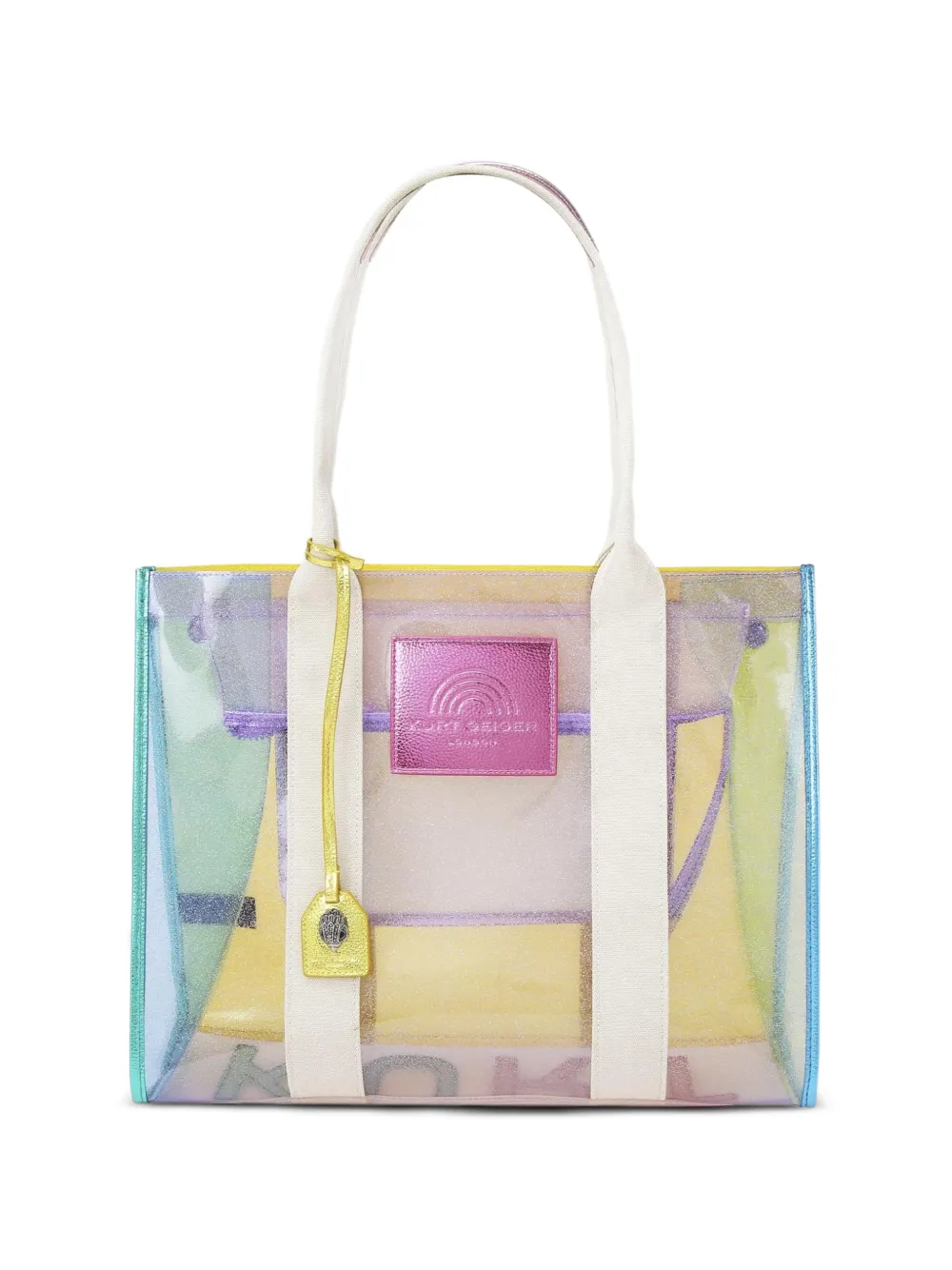 Kurt Geiger London Southbank graphic-print tote bag - Giallo