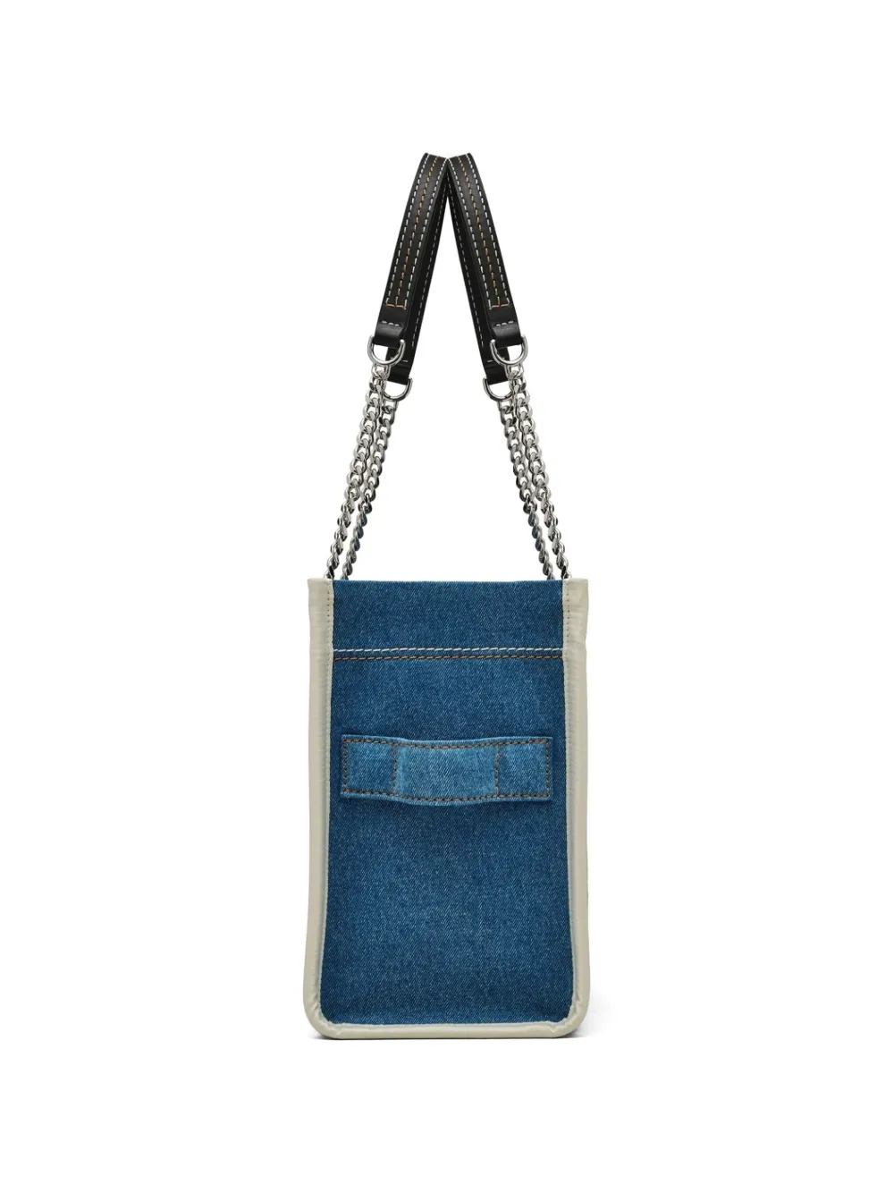 Marc Jacobs The Tote Bag denim shopper met schakelketting Blauw