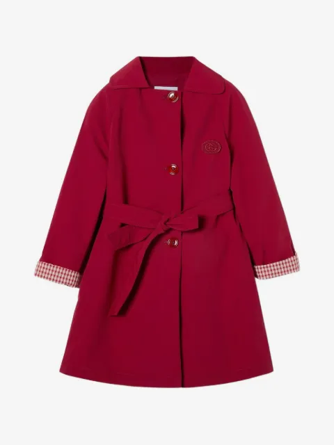 Gucci Kids ギンガムチェックスナップボタンジャケット