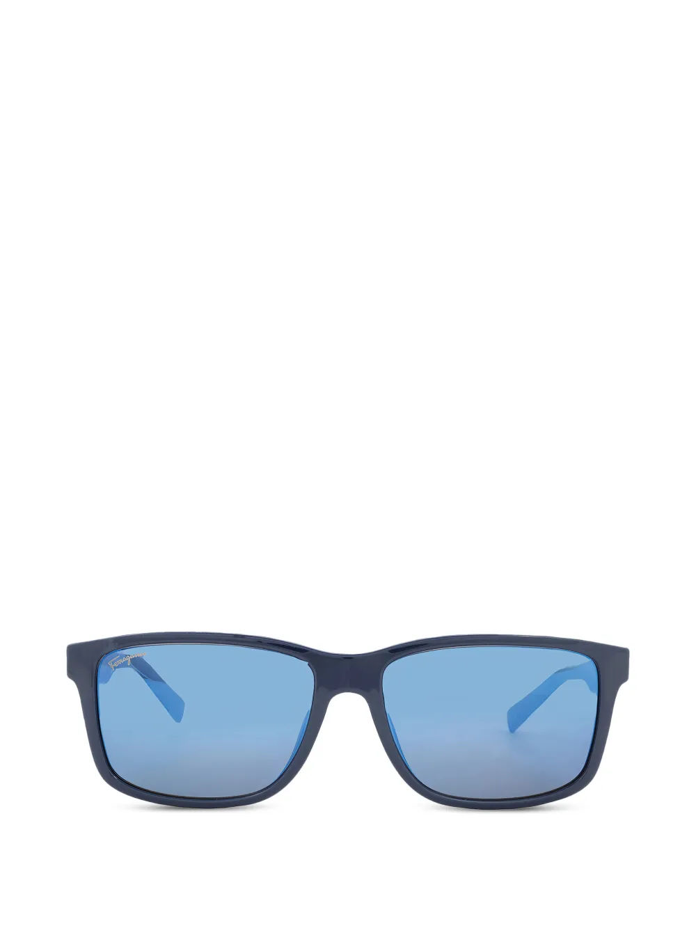 Ferragamo rectangle-frame sunglasses - Blu