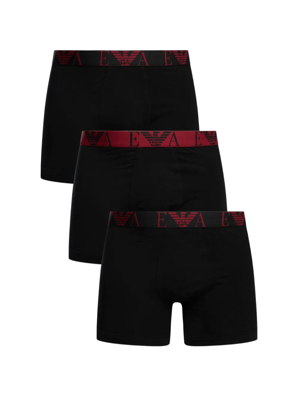 Emporio Armani Boxer con logo jacquard - Nero