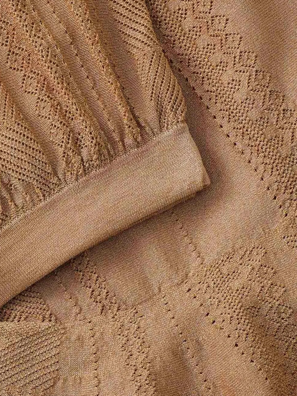 ZIMMERMANN Aster pointelle gebreide rok Beige
