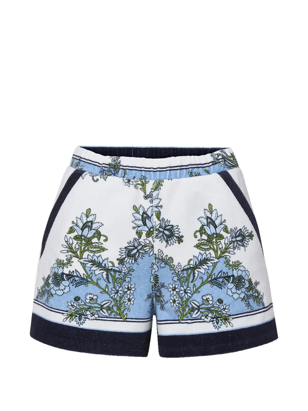 Veronica Beard Tijana floral-print shorts - Bianco
