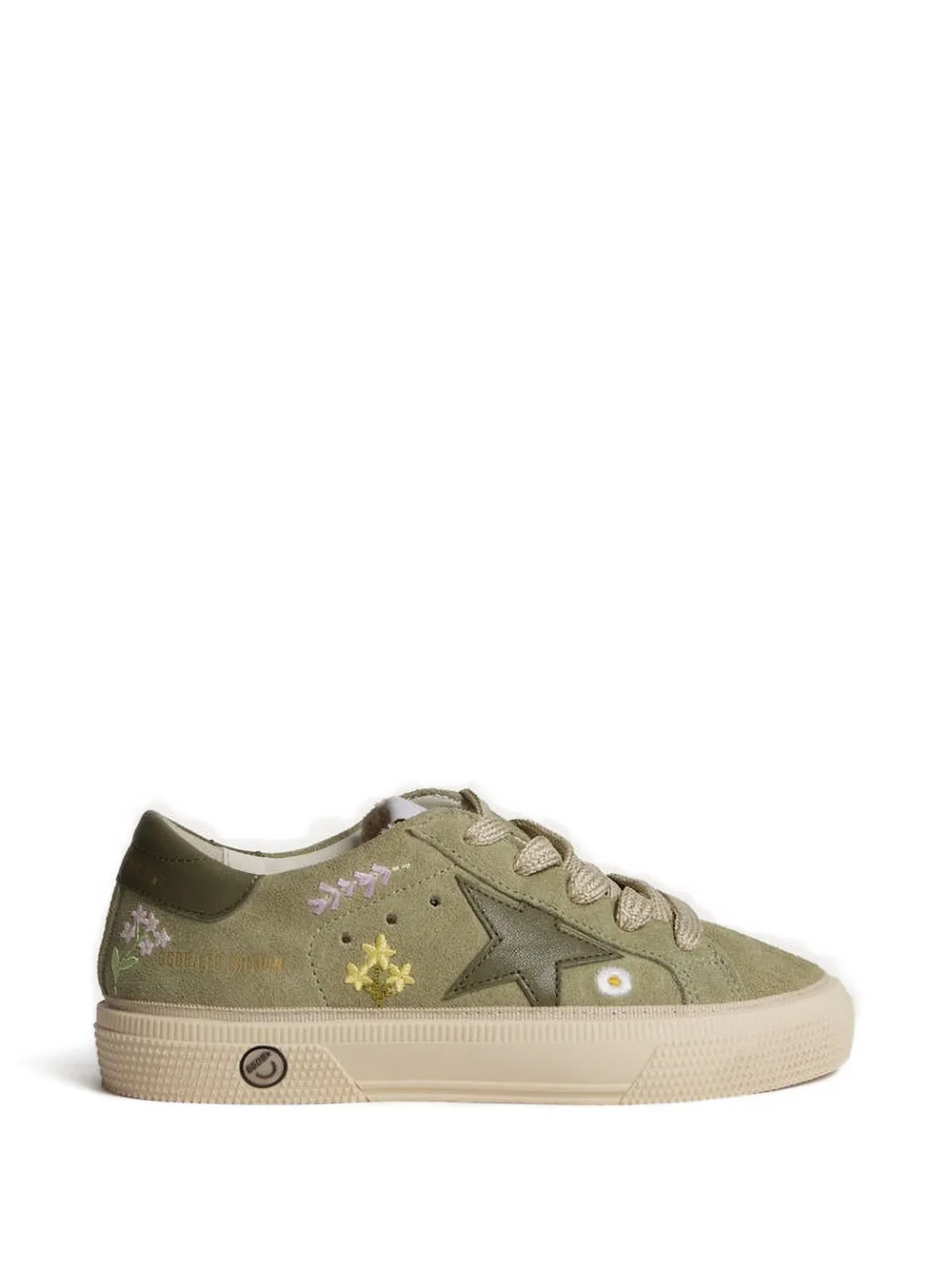 Bonpoint x Golden Goose floral-embroidered sneakers - Verde