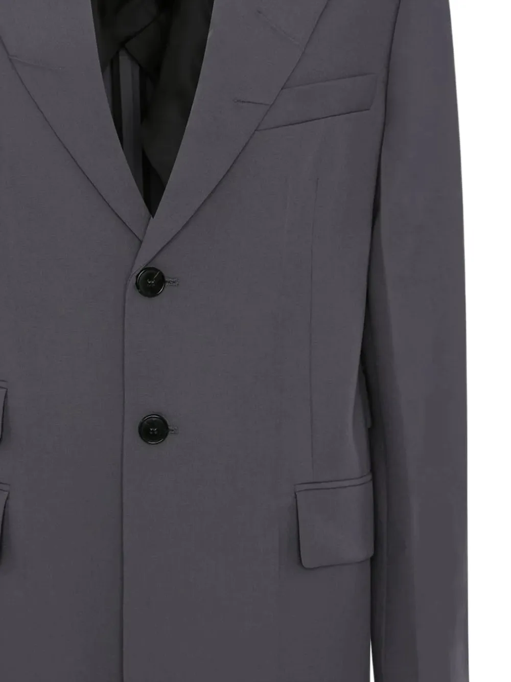 Victoria Beckham Getailleerde blazer met kraag Grijs