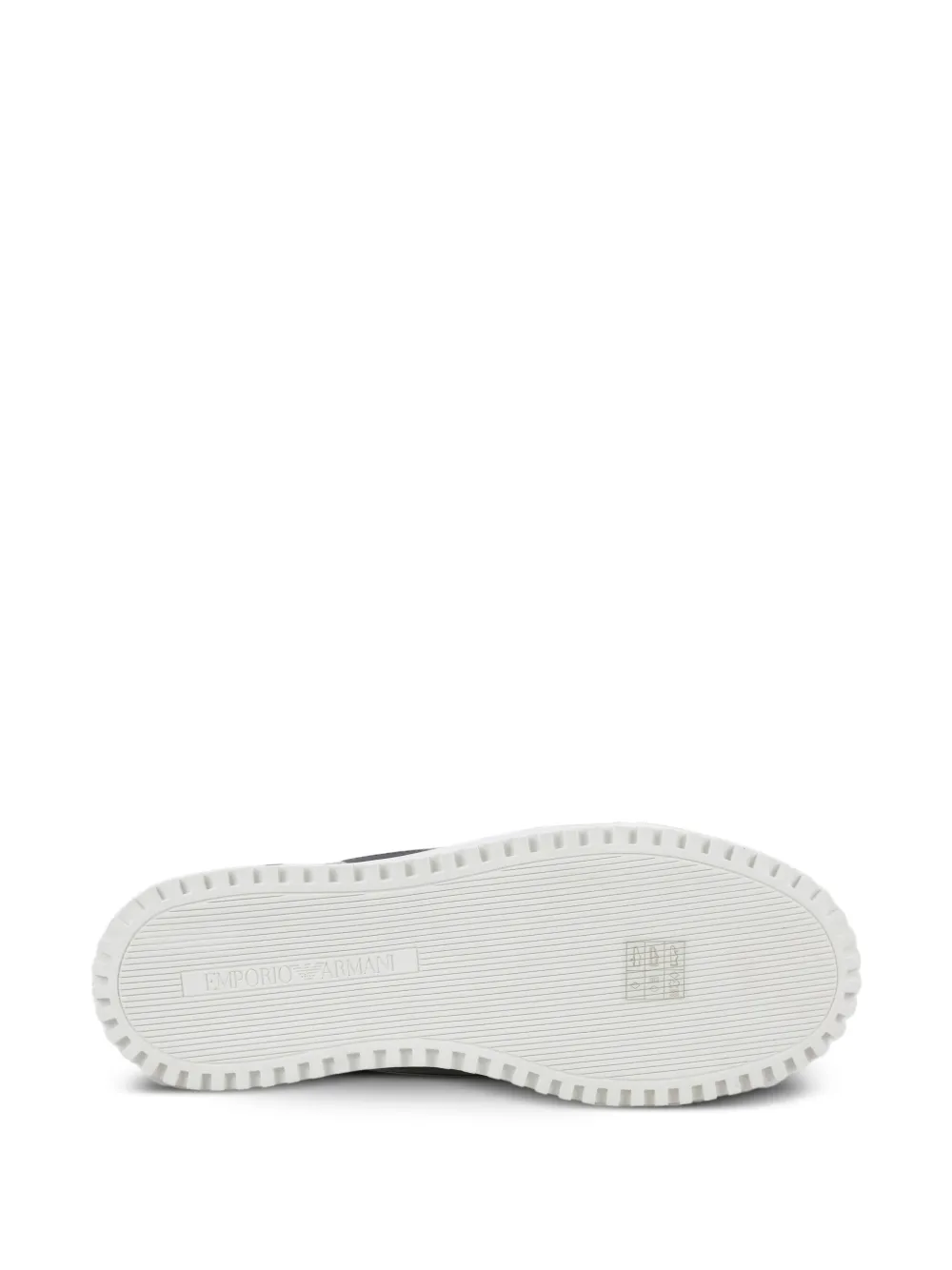 Emporio Armani Sneakers met mesh vlakken Zwart