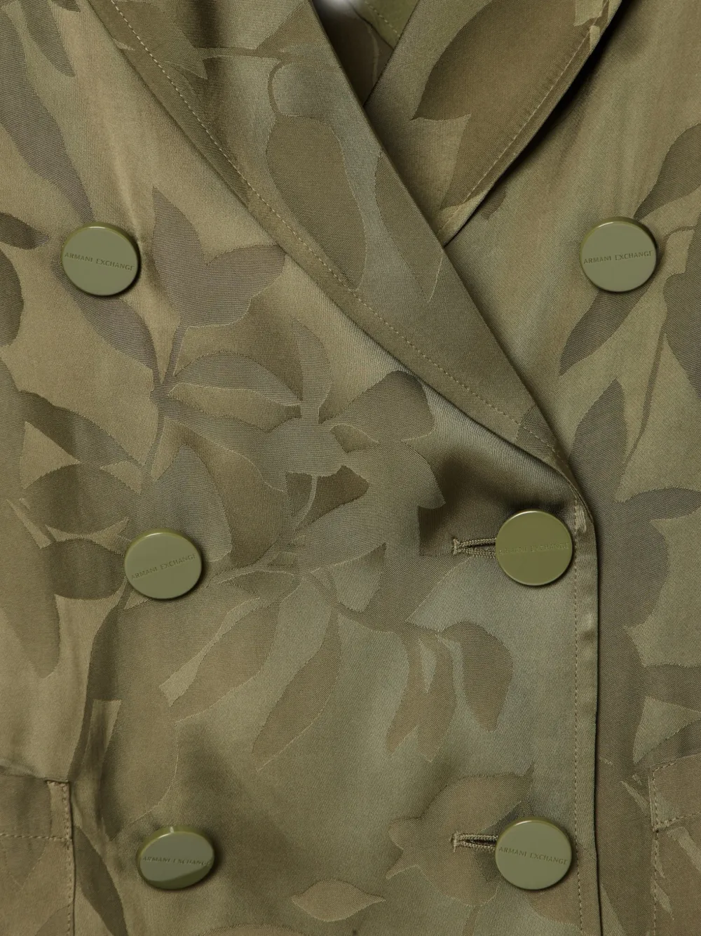 Armani Exchange Blazer met enkele rij knopen Groen