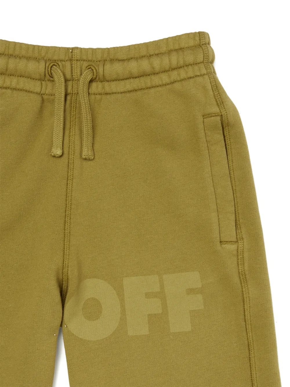 Off-White Kids Shorts met logoprint Groen