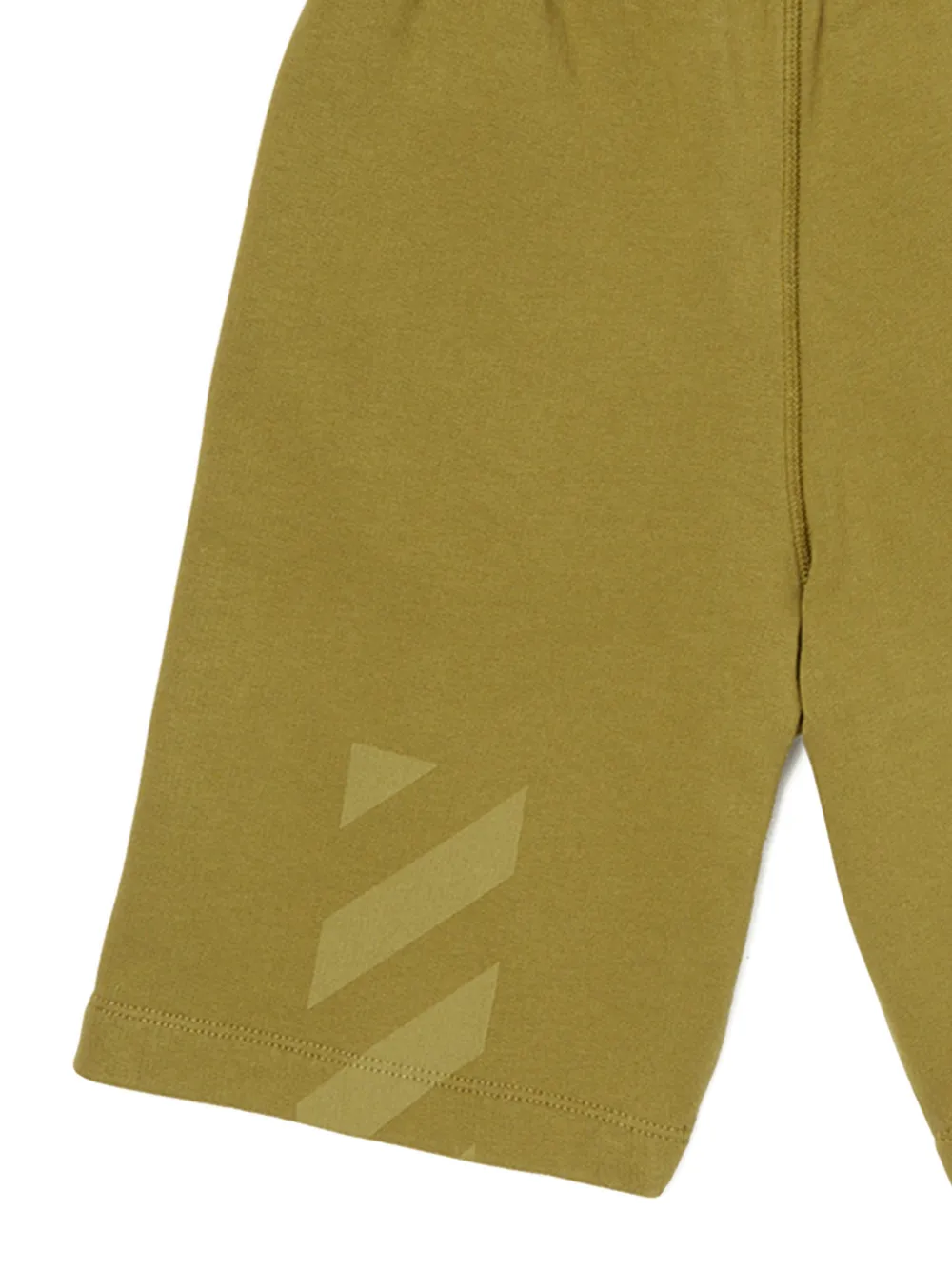 Off-White Kids Shorts met logoprint Groen
