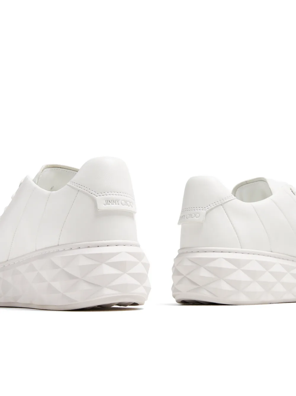Jimmy Choo Diamond chunky sneakers met gewatteerd effect Wit
