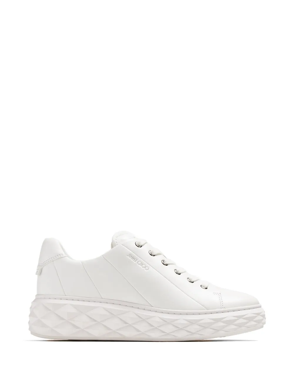 Jimmy Choo Diamond chunky sneakers met gewatteerd effect Wit