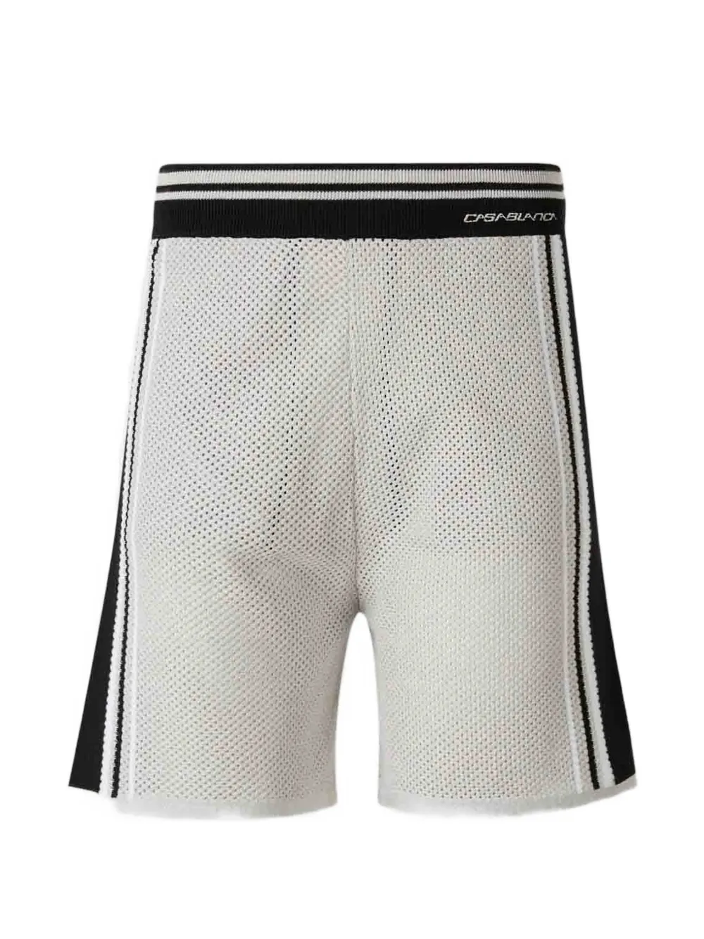 Casablanca striped cotton shorts - Grigio