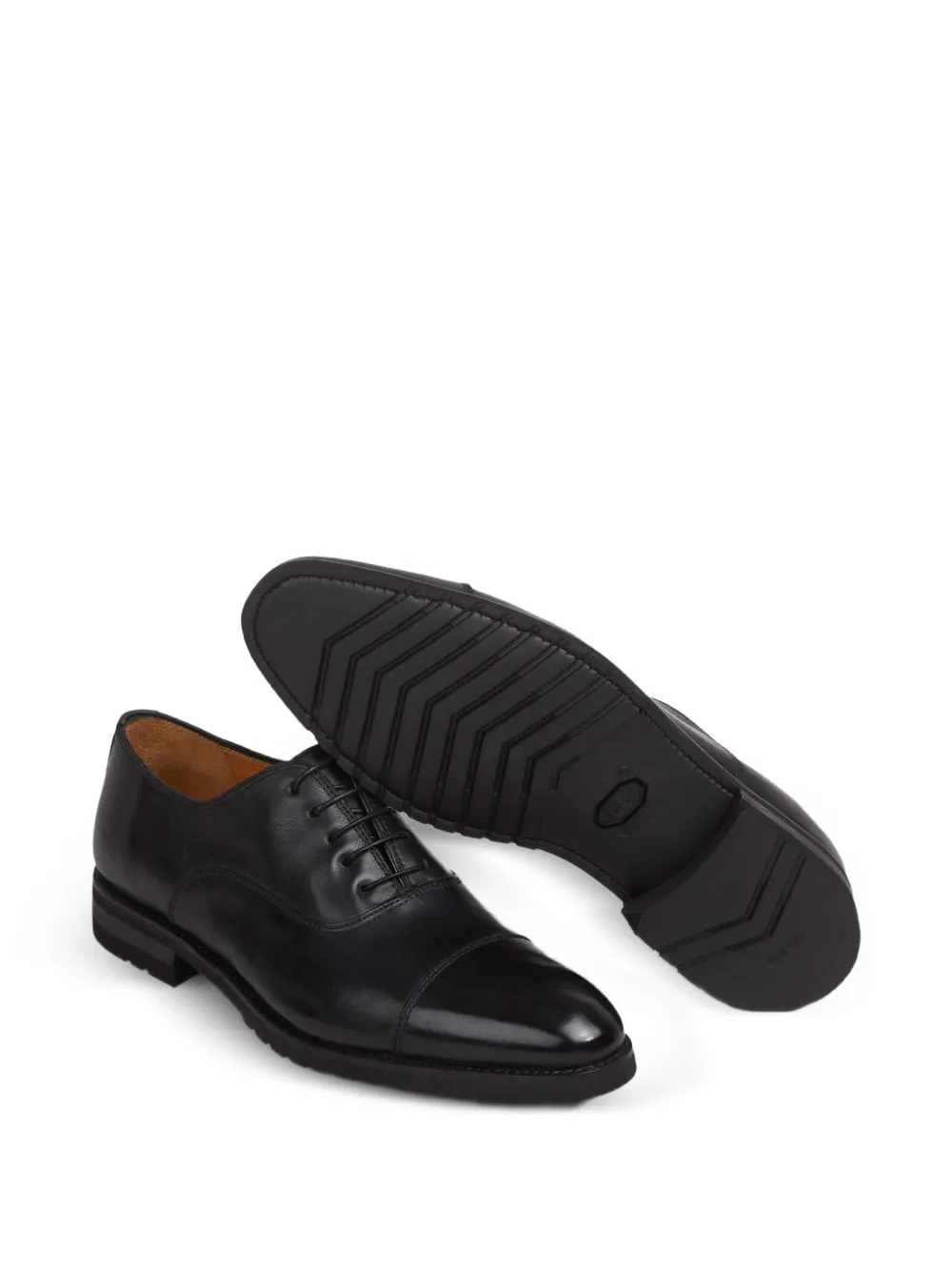 Bontoni Savoia leather shoes Zwart