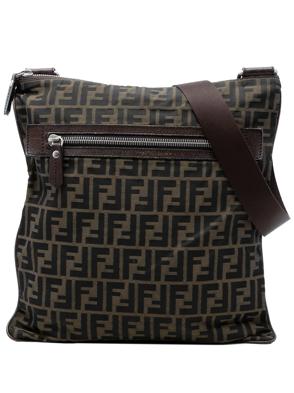 Fendi Pre-Owned 2010-2025 Zucca Canvas crossbody bag - Marrone