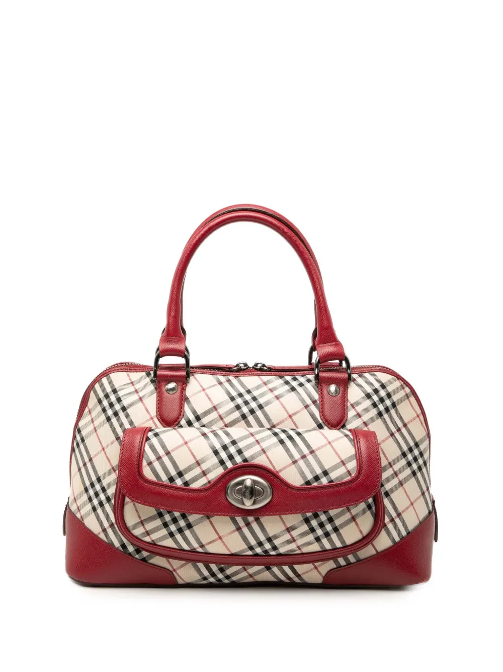 Burberry Pre-Owned 2000-2017 Nova Check Canvas handbag - Rosso