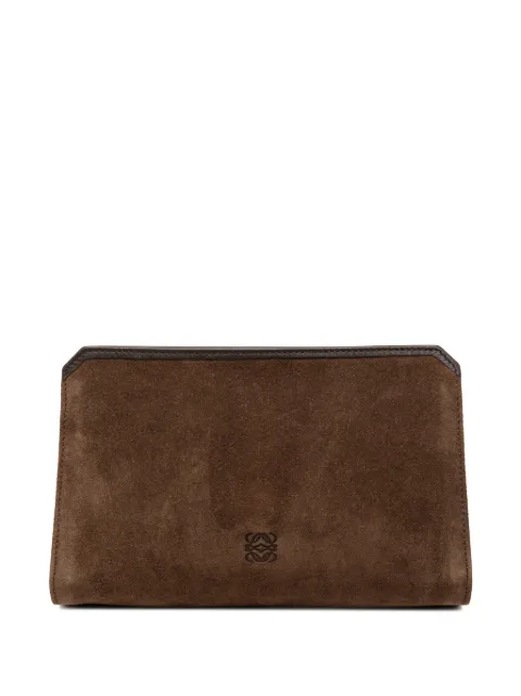 Loewe Pre-Owned 2003 Suede Anagram pouch