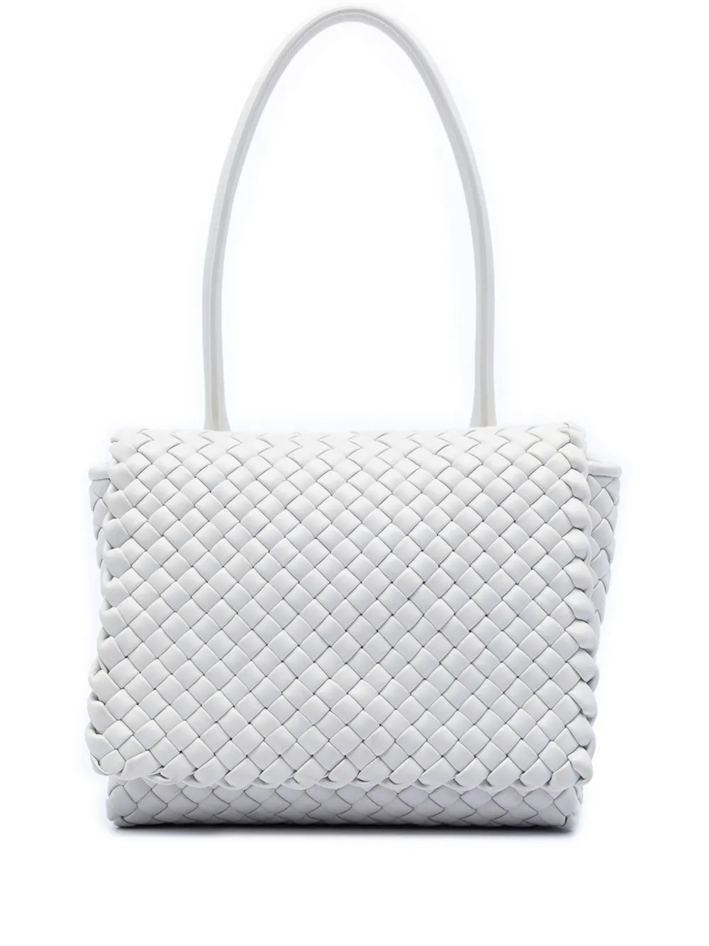 Bottega Veneta Pre-Owned 2012-2025 Nappa Intrecciato Patti shoulder bag - White