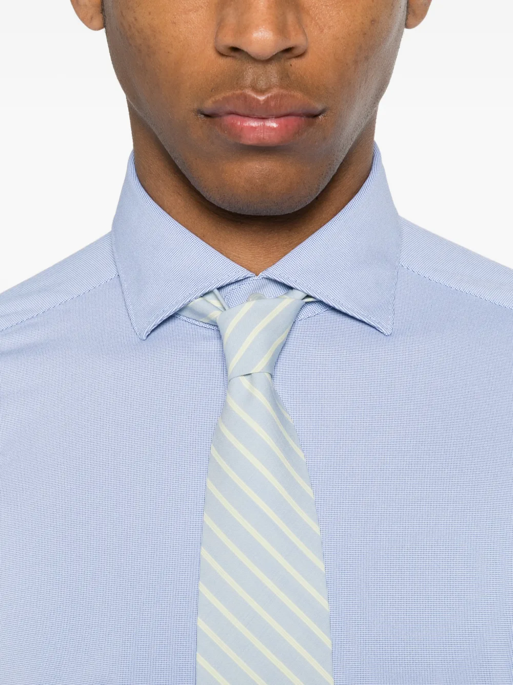 Xacus Overhemd met gespreide kraag Blauw
