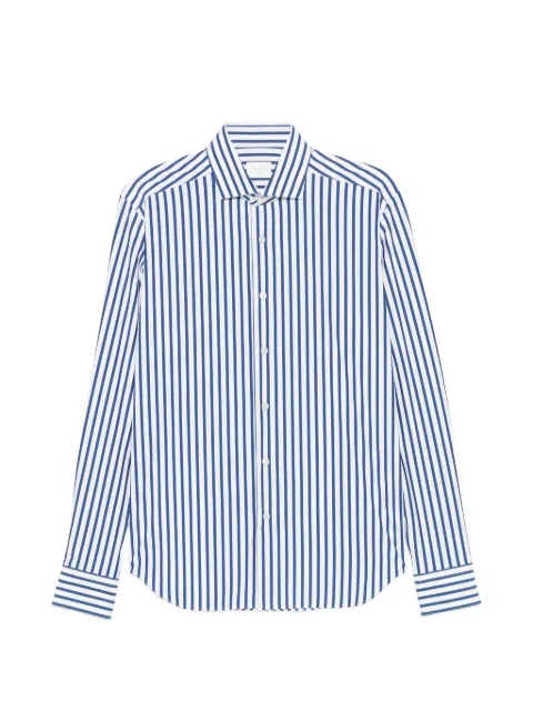 Xacus vertical-stripe long-sleeve shirt