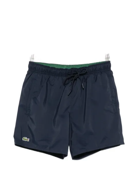 Lacoste logo-patch drawstring swim shorts