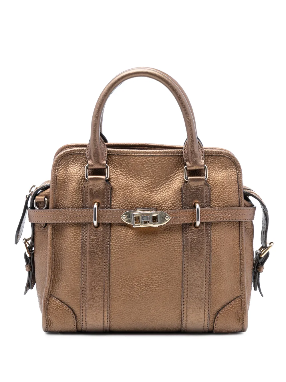 Burberry Pre-Owned 2000-2017 Leather Top Handle Bag satchel - Braun