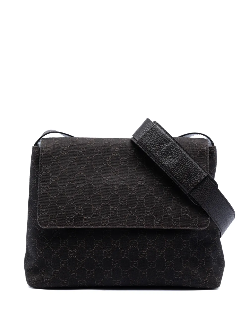 Gucci Pre-Owned 2016-2025 GG Denim Messenger Bag crossbody bag - Marrone