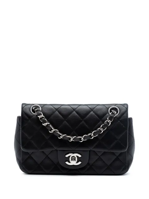 CHANEL Pre-Owned mini rektangulær Classic Single Flap crossbody-taske i lammeskind fra 2011