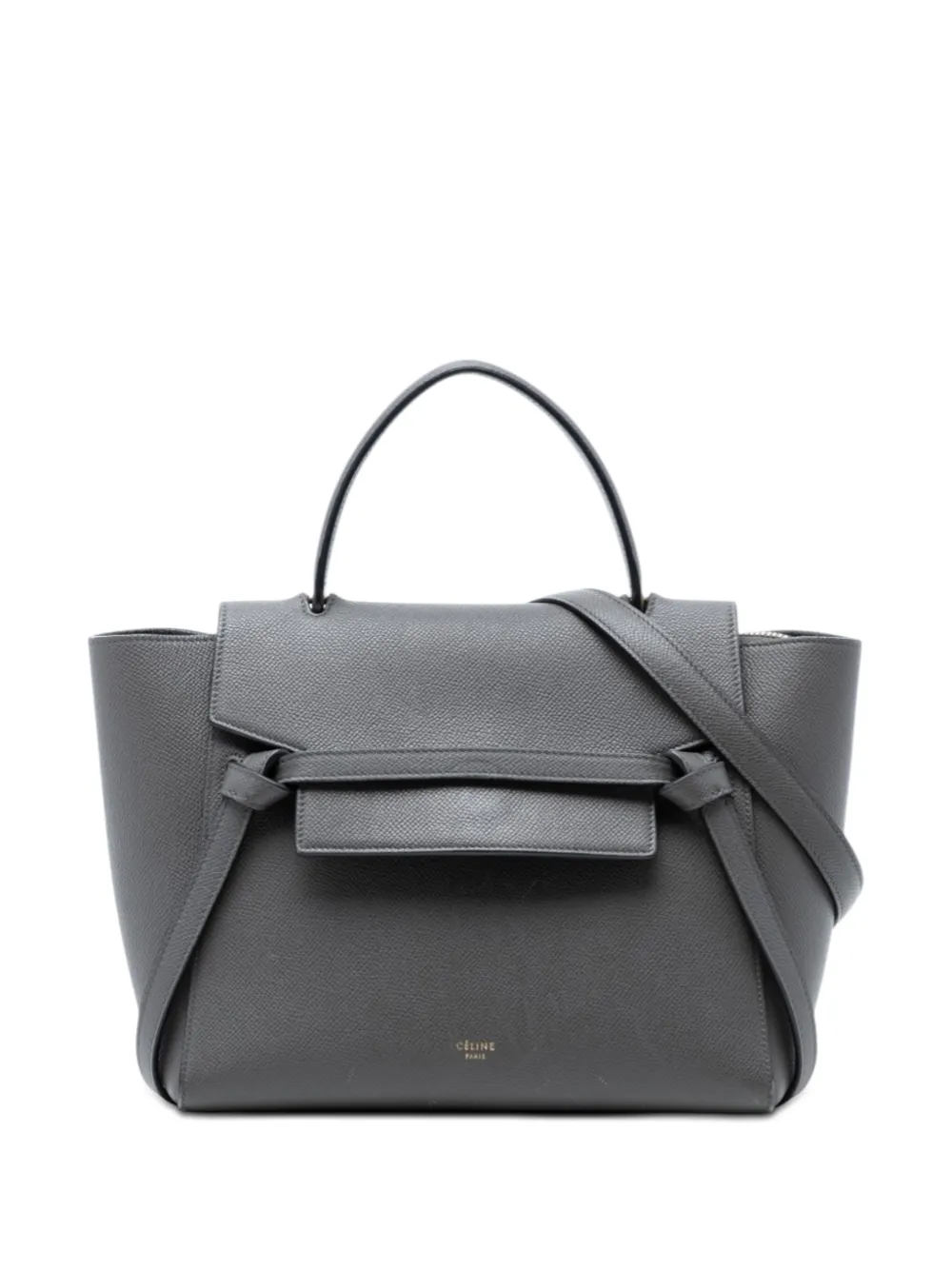 Celine Pre-Owned 2017 Micro Grained Calfskin Belt Bag satchel - Grigio