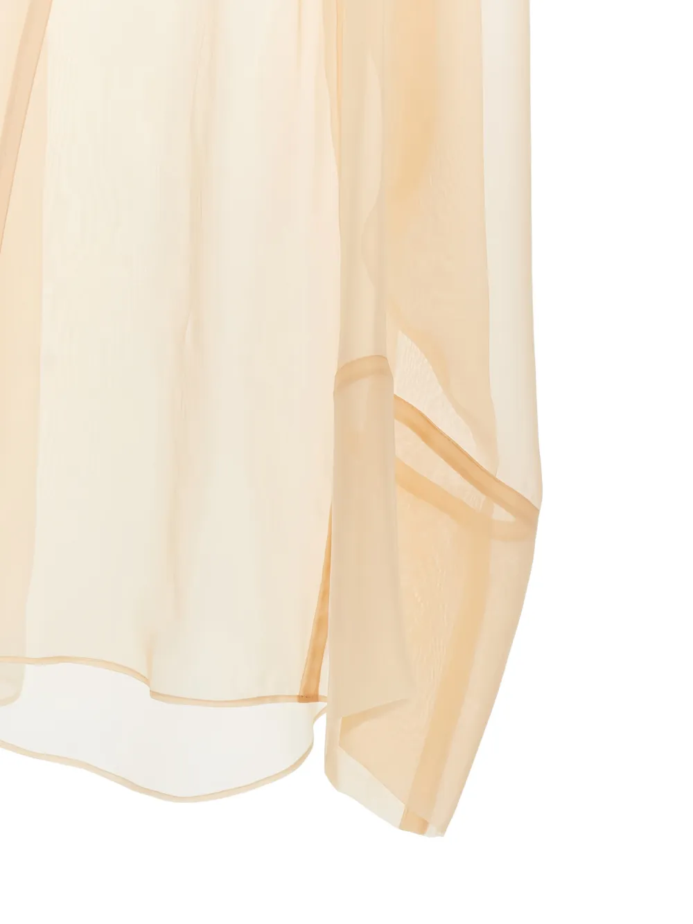 Alberta Ferretti Semi-doorzichtige blouse Beige