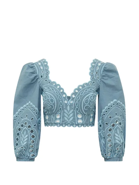 Charo Ruiz Ibiza Luna broderie-anglaise top