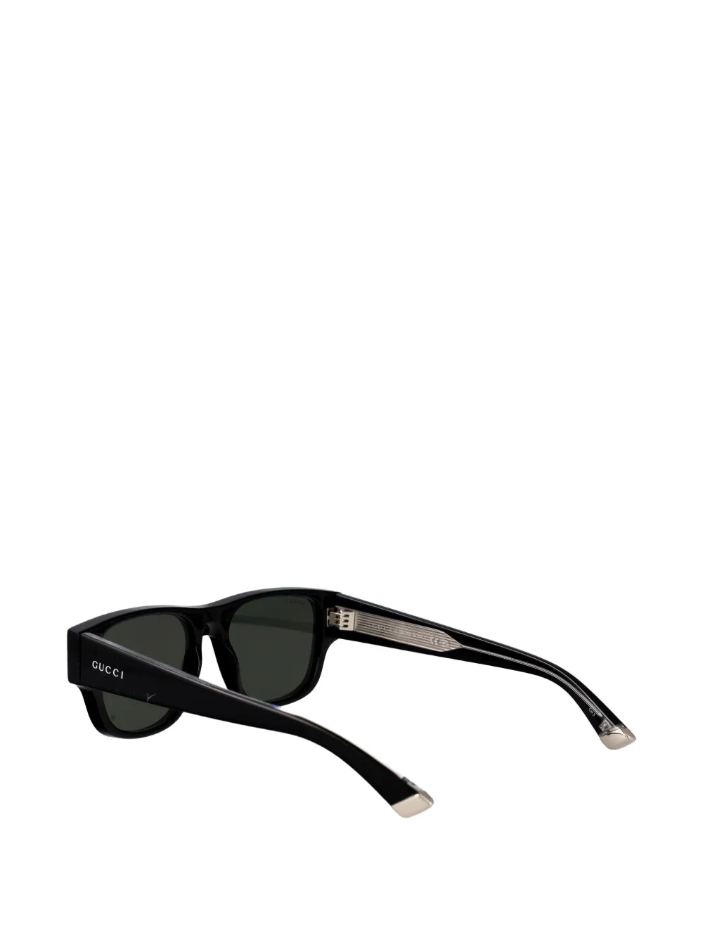 Gucci Eyewear スクエアフレーム サングラス | ブラック | FARFETCH JP